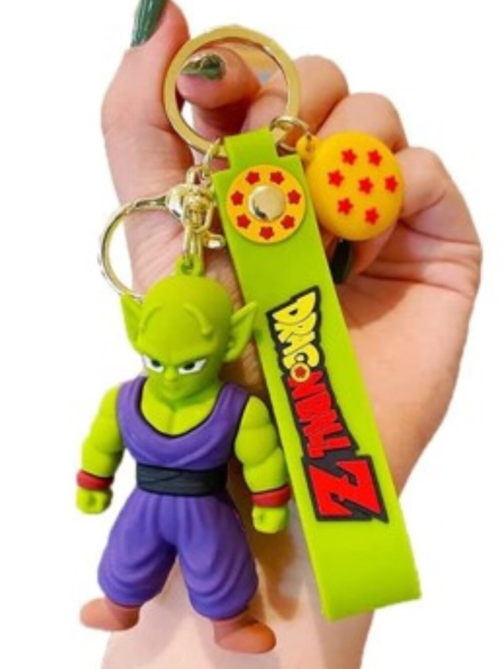 Dragon Ball Z Piccolo Keychain 3D Figure Wrist Strap Bag Charm Anime Gift New